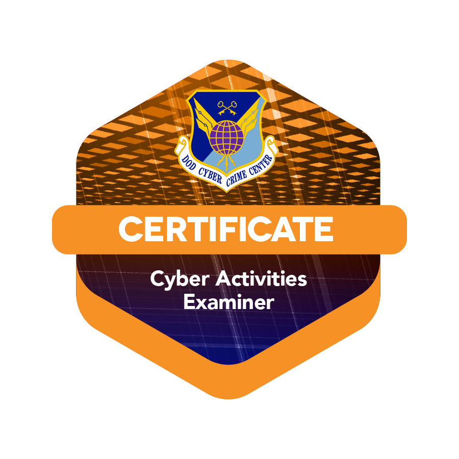 DC3 Cyber Training Academy CAE course badge