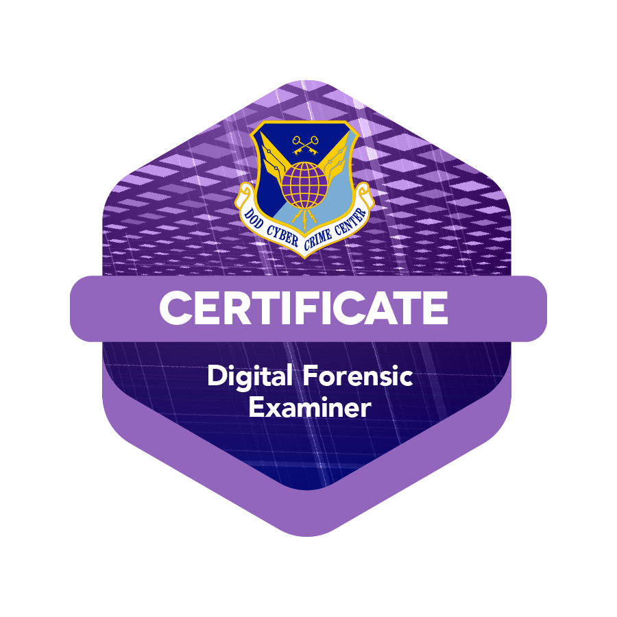 DC3 Cyber Training Academy DFE course badge