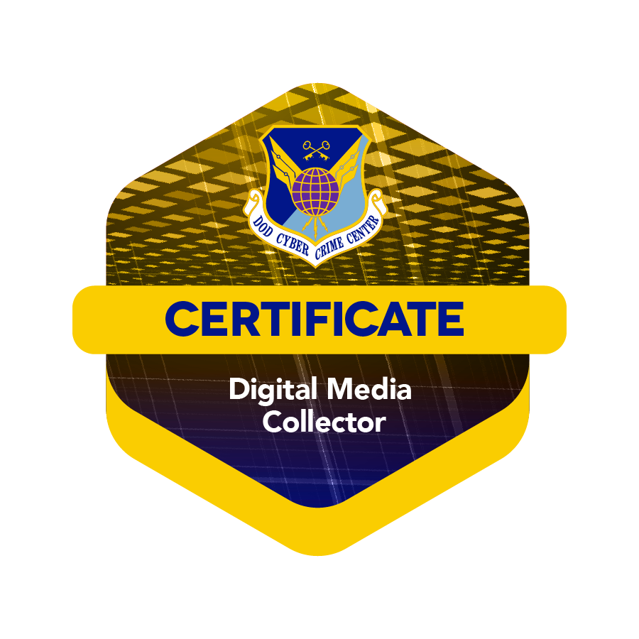 DC3 Cyber Training Academy DMC course badge